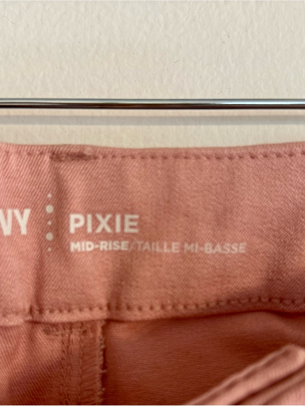 Old Navy Pixie Mid-Rise Pants in Dusty Rose - Picture 3 of 4